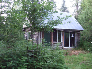 Author John Yost's cabin in the woods.